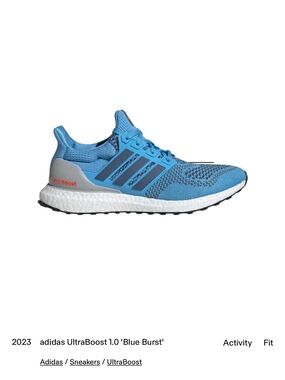 adidas ultraboost 1.0 blue burst Running Shoe